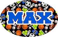 Cling It Reusable Stickers - Sports Assorted Design by Namedrops