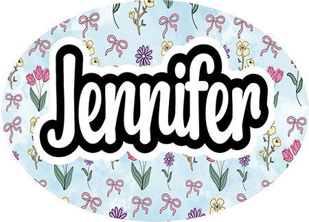 Cling It Reusable Stickers - WildflowerBow Design by Namedrops
