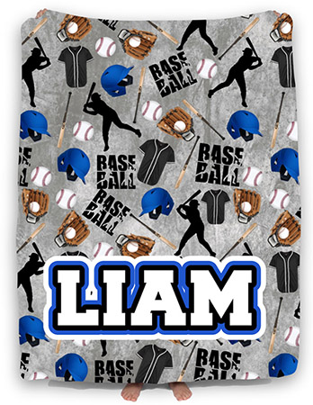 Personalized Comforters by Namedrops - Baseball Multi Sport
