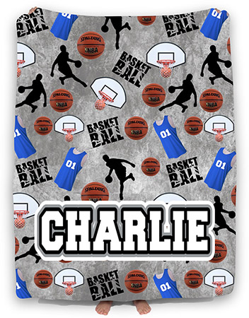 Personalized Comforters by Namedrops - Basketball Multi Sport