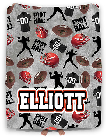 Personalized Comforters by Namedrops - Football Multi Sport