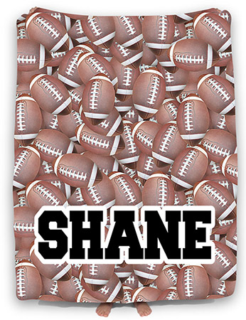 Personalized Comforters by Namedrops - Footballs