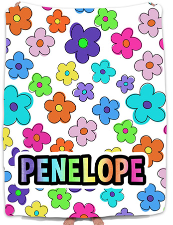 Personalized Comforters by Namedrops - Happy Flower