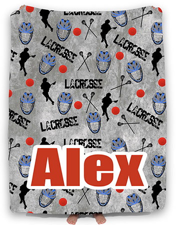 Personalized Comforters by Namedrops - Lacrosse Multi Sport