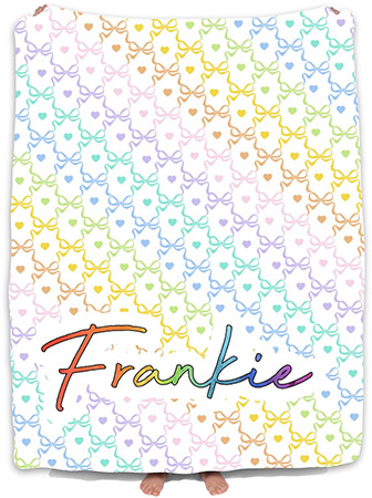 Personalized Comforters by Namedrops - Rainbow Bow