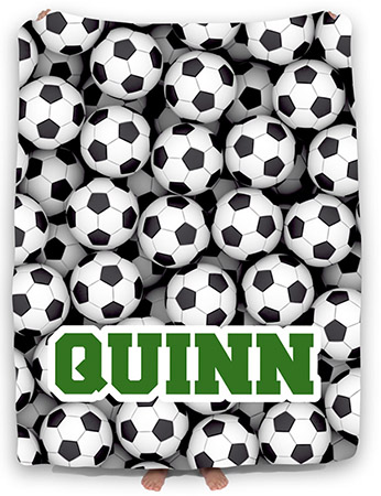 Personalized Comforters by Namedrops - Soccer Balls