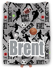 Personalized Comforters by Namedrops - All Sport Multi Sport
