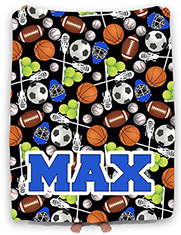 Personalized Comforters by Namedrops - Assorted Sports