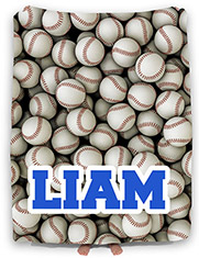 Personalized Comforters by Namedrops - Baseballs