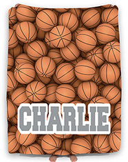 Personalized Comforters by Namedrops - Basketballs