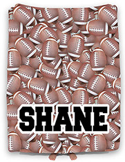 Personalized Comforters by Namedrops - Footballs