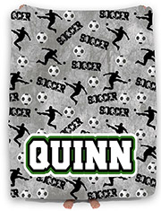 Personalized Comforters by Namedrops - Soccer Ball Multi Sport
