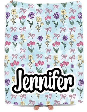 Personalized Comforters by Namedrops - Wildflower