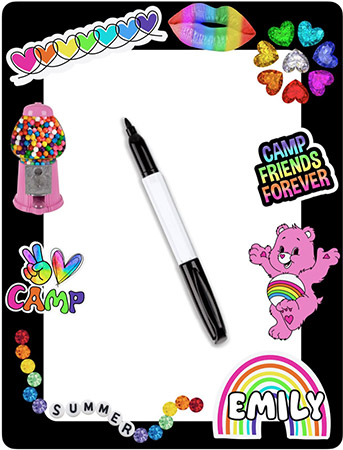 Personalized Dry Erase Boards by Namedrops - Camp Friends Forever