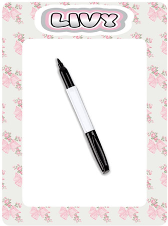 Personalized Dry Erase Boards by Namedrops - Fancy Flower