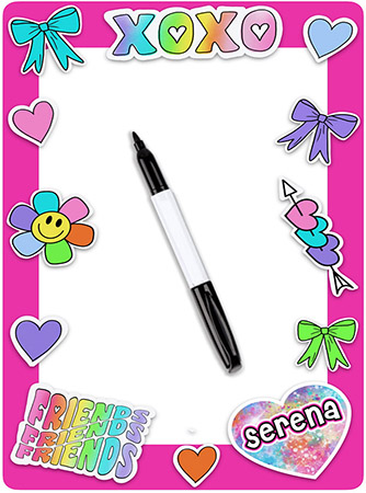 Personalized Dry Erase Boards by Namedrops - Friends