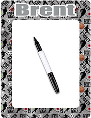 Personalized Dry Erase Boards by Namedrops - All Sport