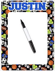 Personalized Dry Erase Boards by Namedrops - Assorted Sports