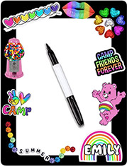Personalized Dry Erase Boards by Namedrops - Camp Friends Forever