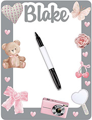 Personalized Dry Erase Boards by Namedrops - Coquette