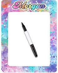 Personalized Dry Erase Boards by Namedrops - Rainbow Cloud