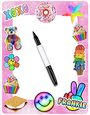 Personalized Dry Erase Boards by Namedrops - XOXO