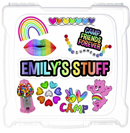 Large DIY Storage Boxes by Namedrops - Camp Friends Forever