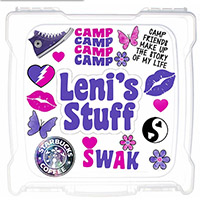 Large DIY Storage Boxes by Namedrops - Stardust Purple