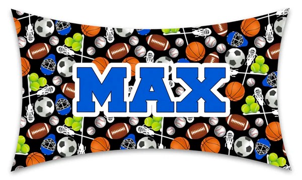 Personalized Namedrops Camp Pillowcase - Assorted Sports