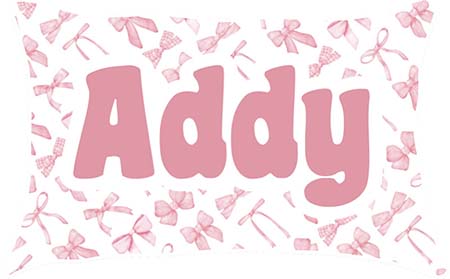 Personalized 20" x 30" Pillowcases by Namedrops - Bow Crazy