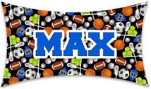 Personalized Namedrops Camp Pillowcase - Assorted Sports