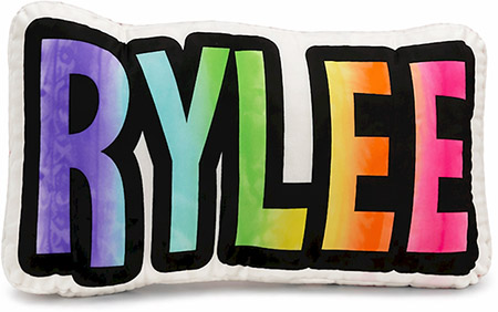 Name Pillows by Namedrops (Rainbow)