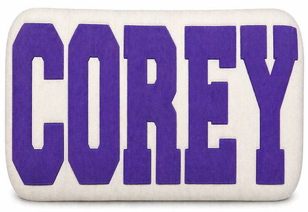 Name Pillows by Namedrops (Varsity)