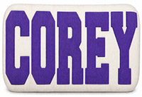 Name Pillows by Namedrops (Varsity)