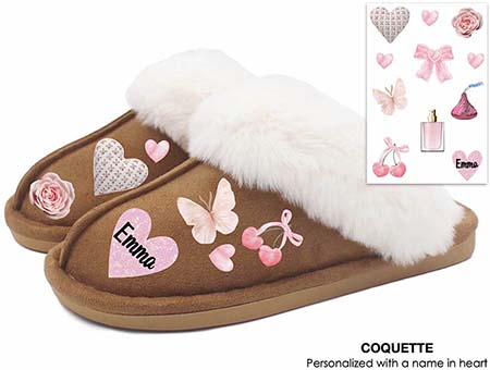 Personalized Slippers by Namedrops - Coquette