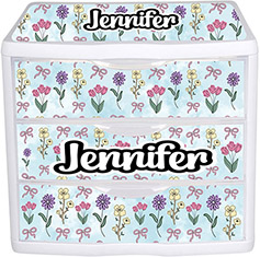 Three Plastic Drawers by Namedrops - Wildflower