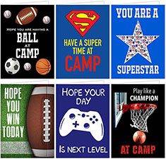 Folded Camp Note Cards by Namderops - Sports Plus Pack