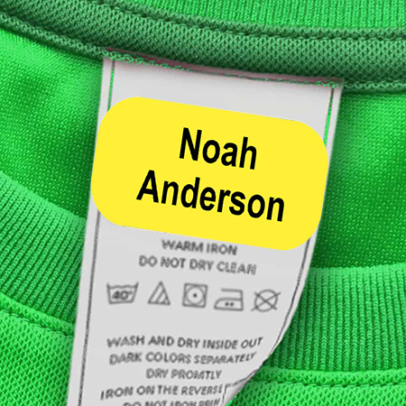 Laundry Safe Clothing Labels by Camp Stuff (Solid Colors-Black Ink) Laundry Safe Clothing Labels by Camp Stuff (Solid Colors-Black Ink)