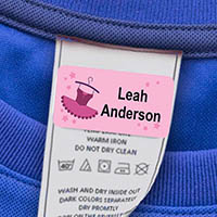 Laundry Safe Clothing Labels by Camp Stuff (Ballet)