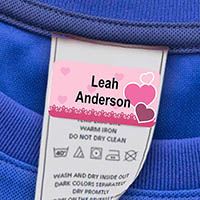 Laundry Safe Clothing Labels by Camp Stuff (Heart #1)