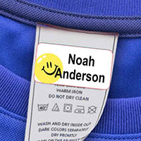 Laundry Safe Clothing Labels by Camp Stuff (Smile)