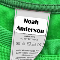 Laundry Safe Clothing Labels by Camp Stuff (Solid White)