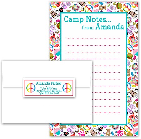 Camp Notepad & Label Sets by Namedrops (Camp Groovy Ensemble)