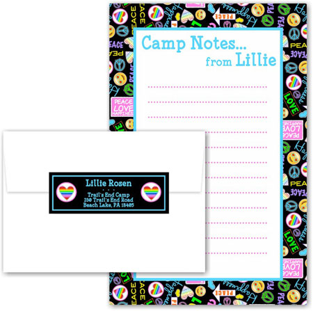 Camp Notepad & Label Sets by Namedrops (Camp Peace Love Happiness) Camp Notepad & Label Sets by Namedrops (Camp Peace Love Happiness)