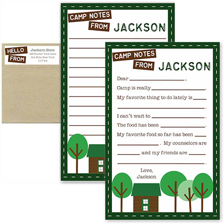 Camp Notepad & Label Sets by Three Bees (In The Woods)
