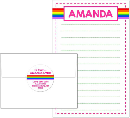 Camp Notepad & Label Sets by Three Bees (Rainbow) Camp Notepad & Label Sets by Three Bees (Rainbow)