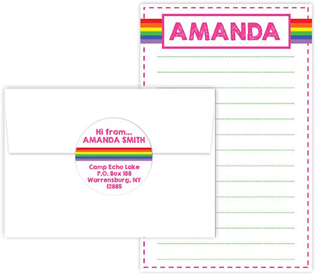 Camp Notepad & Label Sets by Three Bees (Rainbow) Camp Notepad & Label Sets by Three Bees (Rainbow)