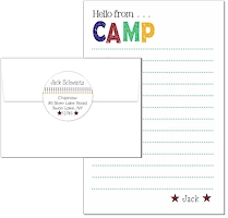 Camp Notepad & Label Sets by Three Bees (Distressed Primary)