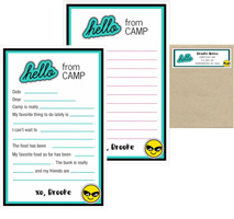 Camp Notepad & Label Sets by Three Bees (Sticker Hello)