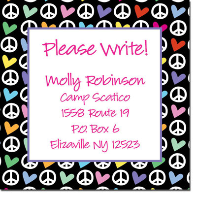 Keep In Touch Cards by iDesign - Peace & Love Rainbow (Camp)